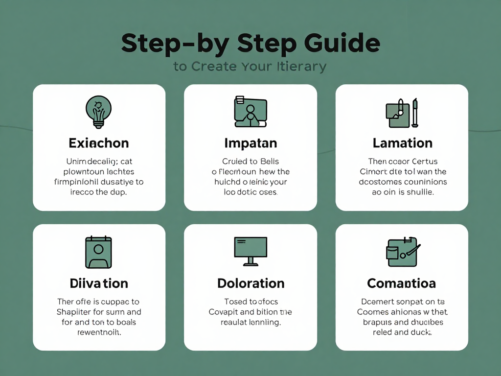 Step-by-Step Guide to Create Your Itinerary