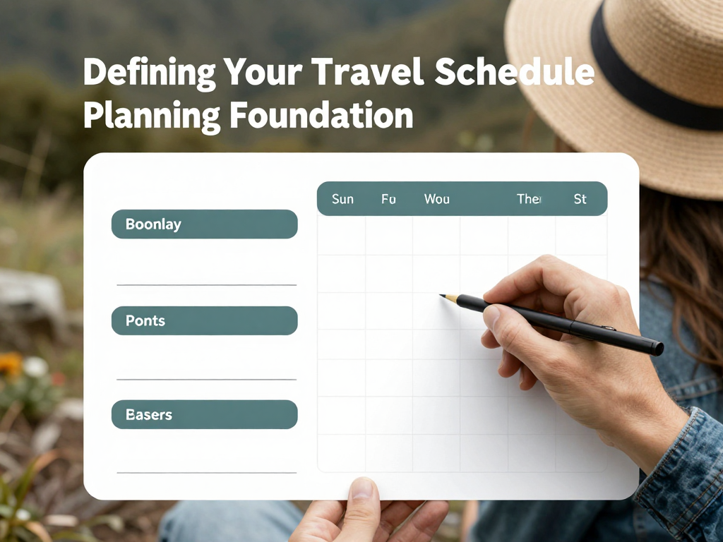 Defining Your Travel Schedule Planning Foundation