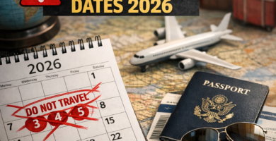 Do not travel dates